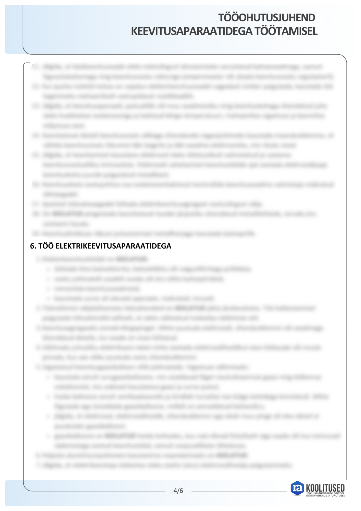 Tööohutusjuhend keevitusaparaatidega töötamisel - Image 4