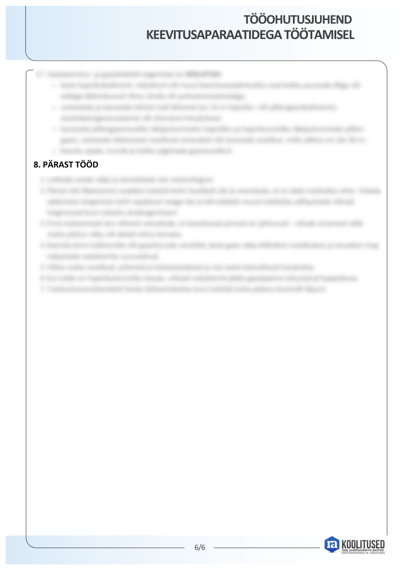 Tööohutusjuhend keevitusaparaatidega töötamisel - Image 6